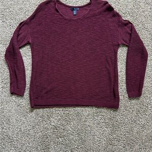 GAP Burgundy Light Weight Knit Sweater